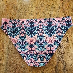 NWT Jessica Simpson Navy & Pink Flower Bikini